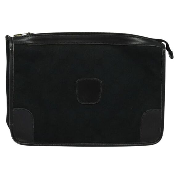 Gucci Black Canvas Clutch Bag (Pre-Owned) - Picture 1 of 15